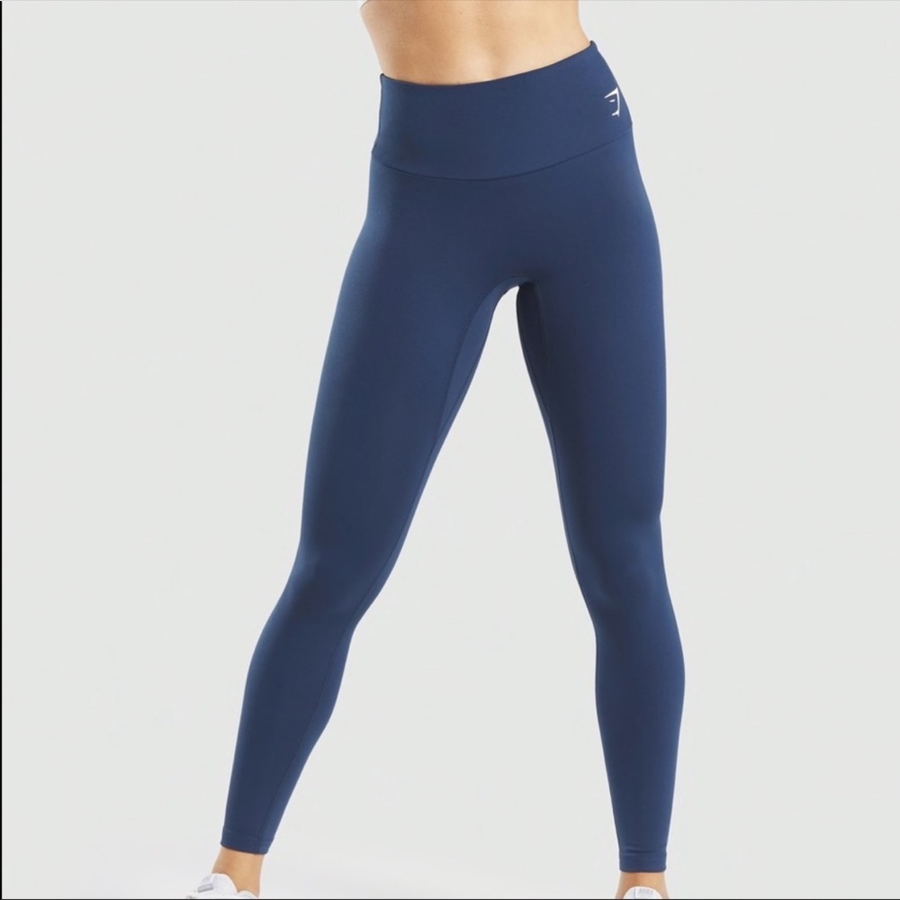 Gymshark training leggings small navy